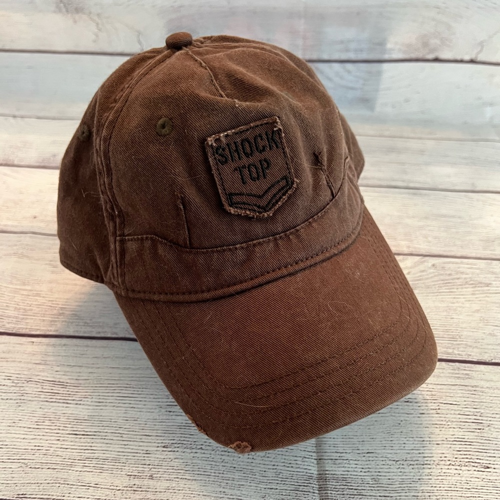 Shock Top Beer Adjustable Chevron Distressed Hat
